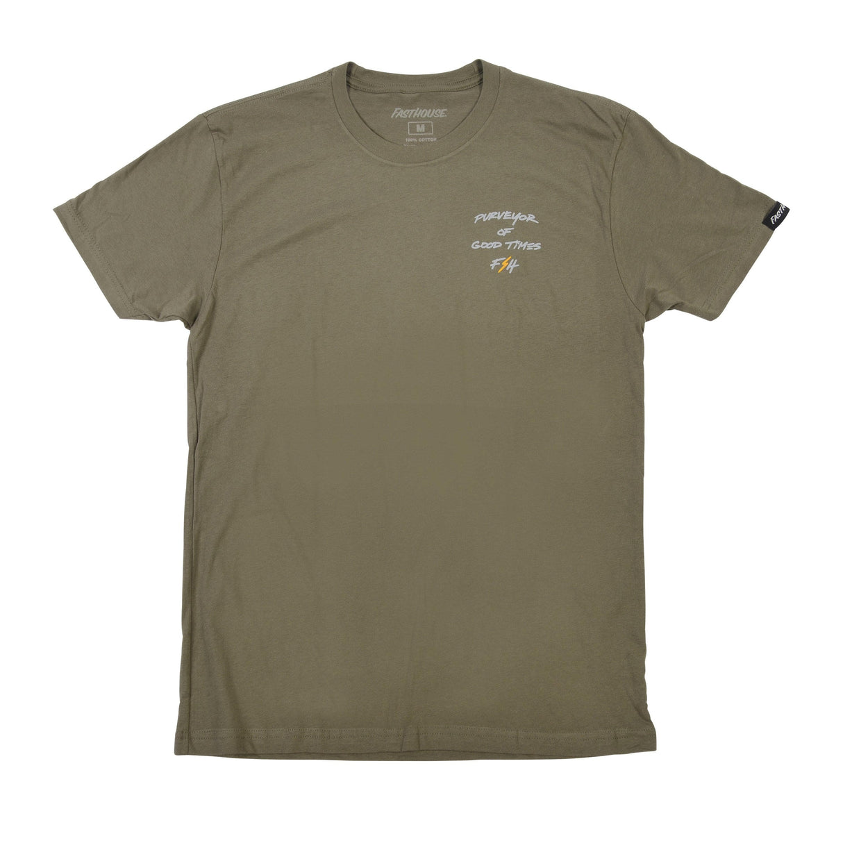 Fasthouse Venom Tee 2022: Light Olive S