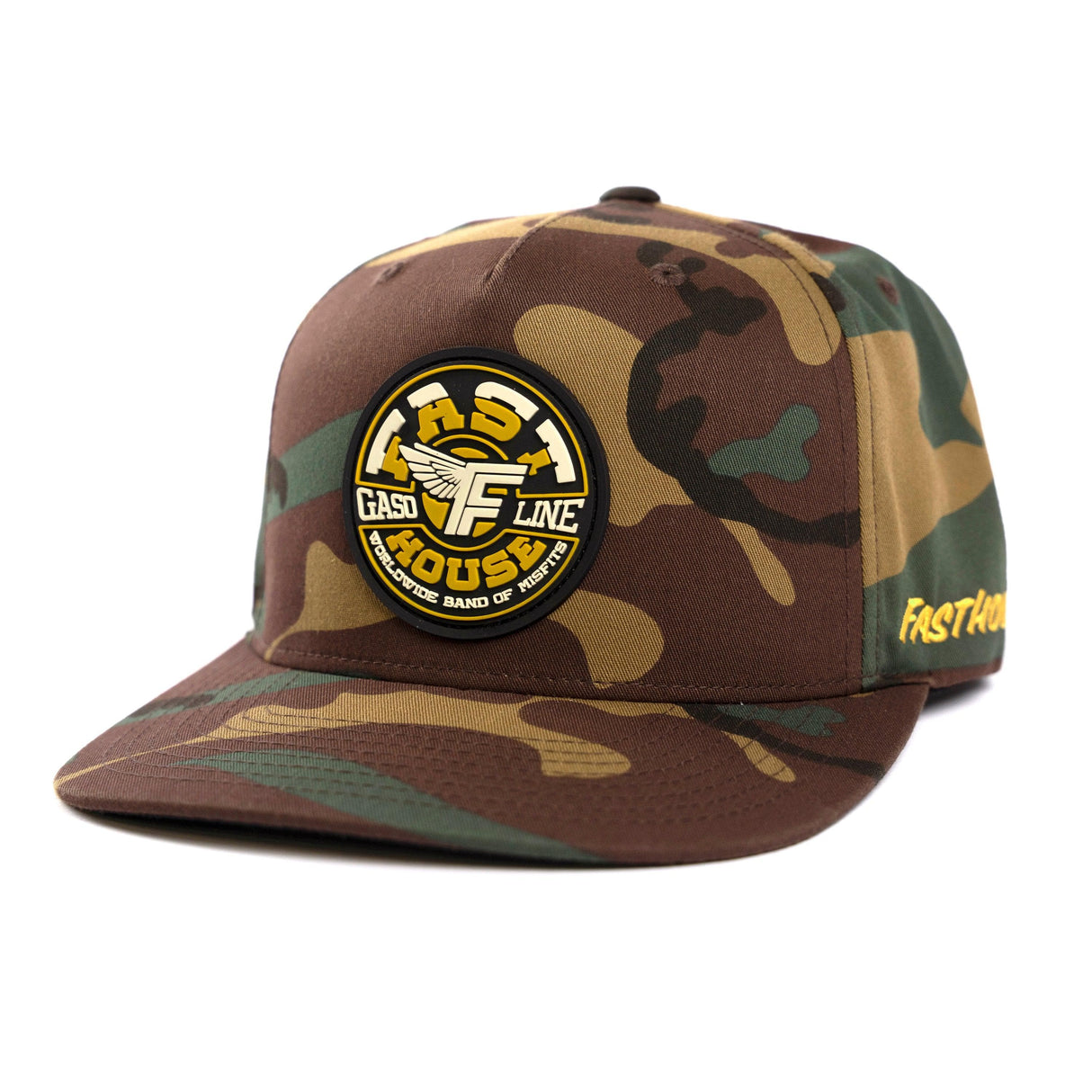 Fasthouse Warped Hat 2022: Camo One Size