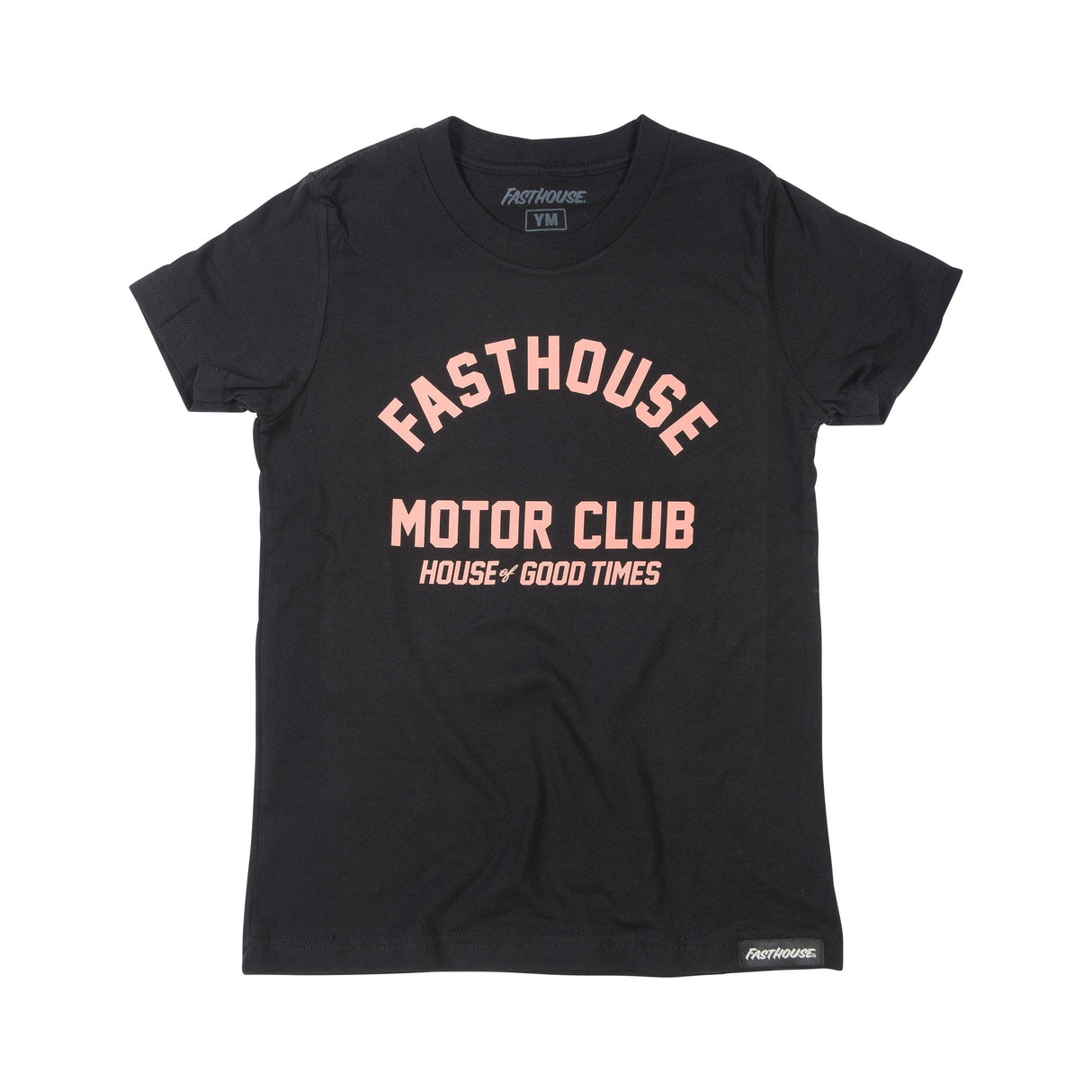 Fasthouse Girl'S Brigade Tee 2022: Black Ym