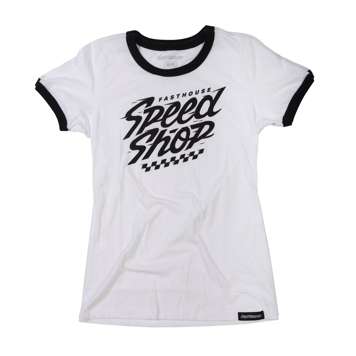 Fasthouse Women'S Haste Tee 2022: White/Black Ws