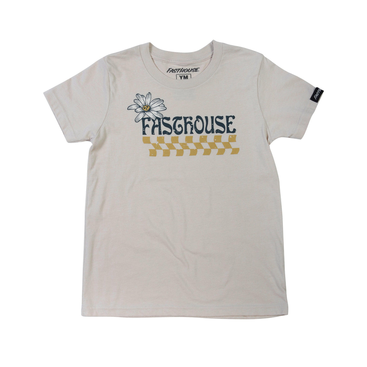 Fasthouse Girl'S Wonder Tee 2022: Heather Dust Ym