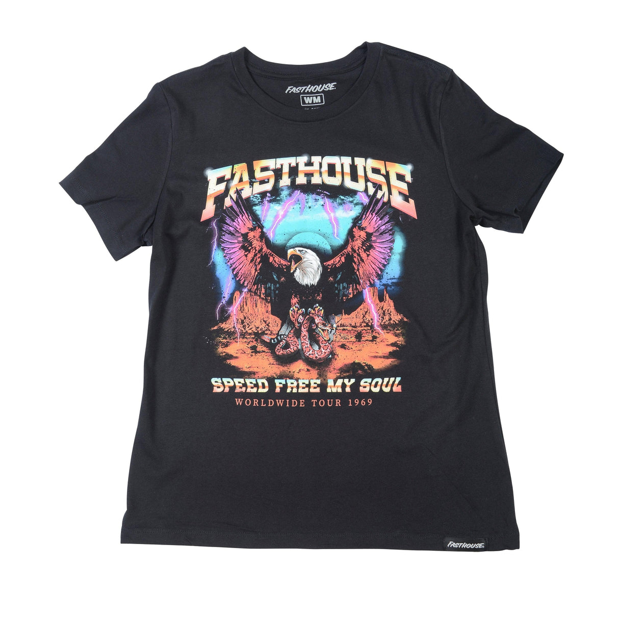 Fasthouse WomenS Tour 1969 Tee 2022: Black Wl