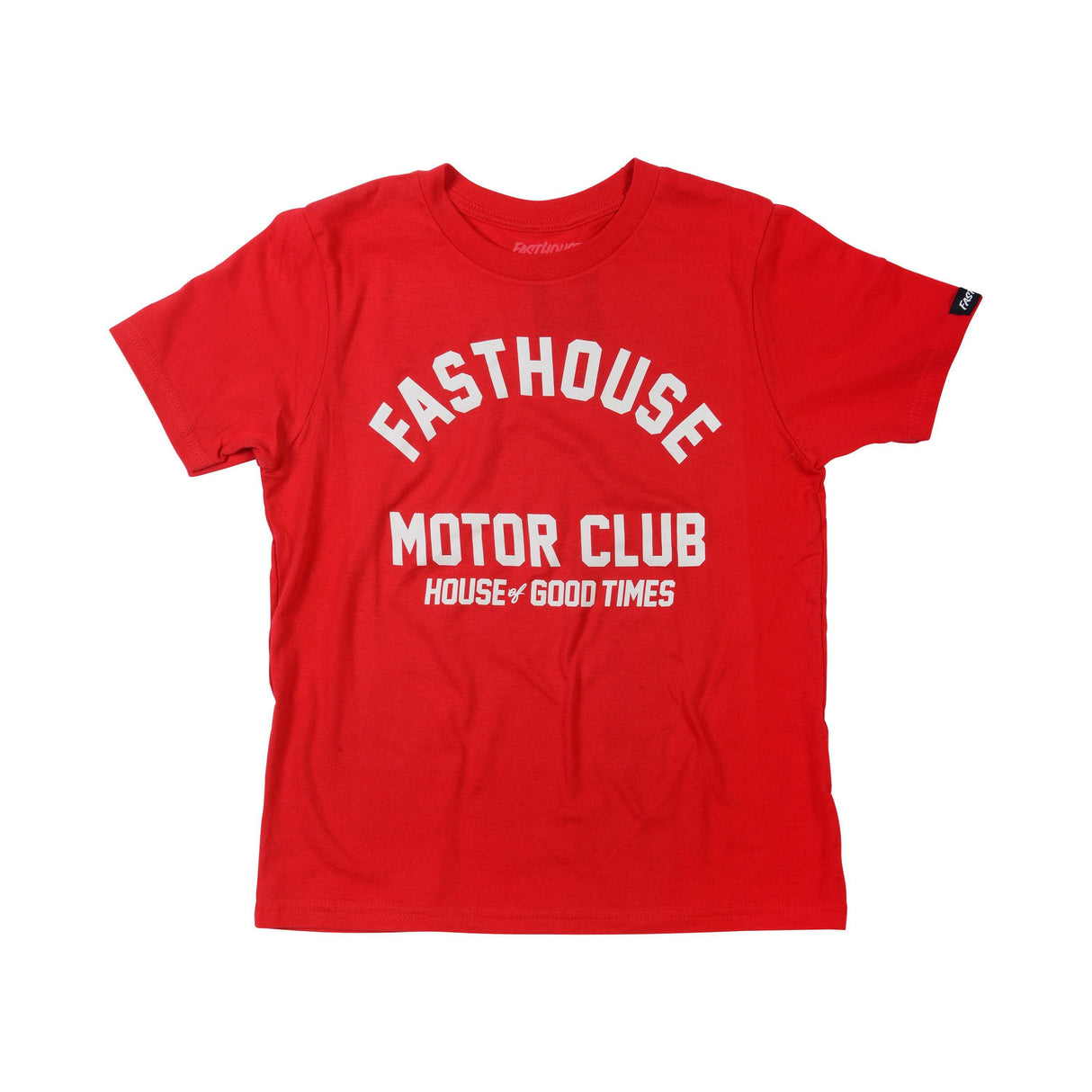 Fasthouse Youth Brigade Tee 2022: Red Yxs