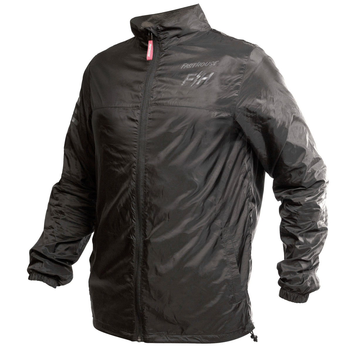 Fasthouse Tracker Packable Windbreaker 2022: Black 2Xl