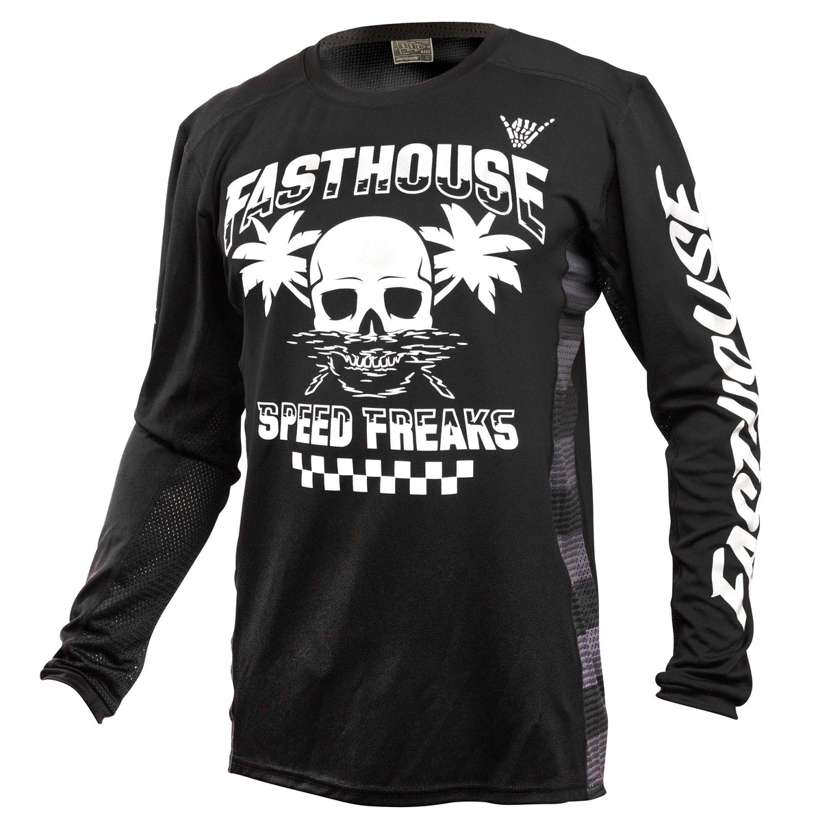 Fasthouse Usa Grindhouse Subside Long Sleeve Jersey 2022: Black S