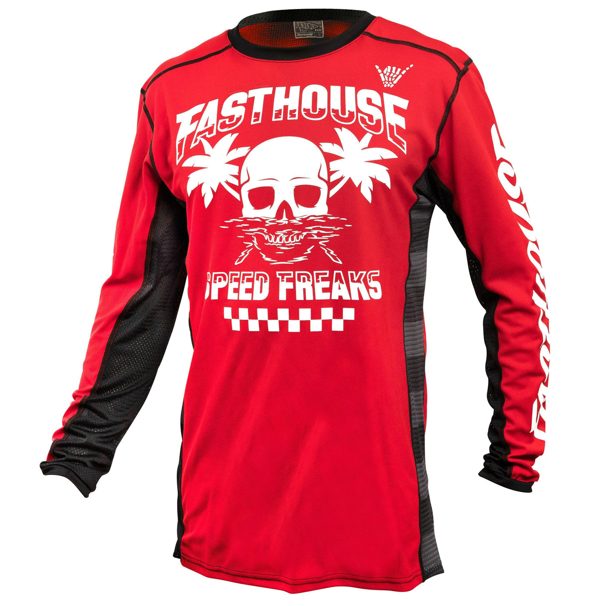 Fasthouse Usa Grindhouse Subside Long Sleeve Jersey 2022: Red L