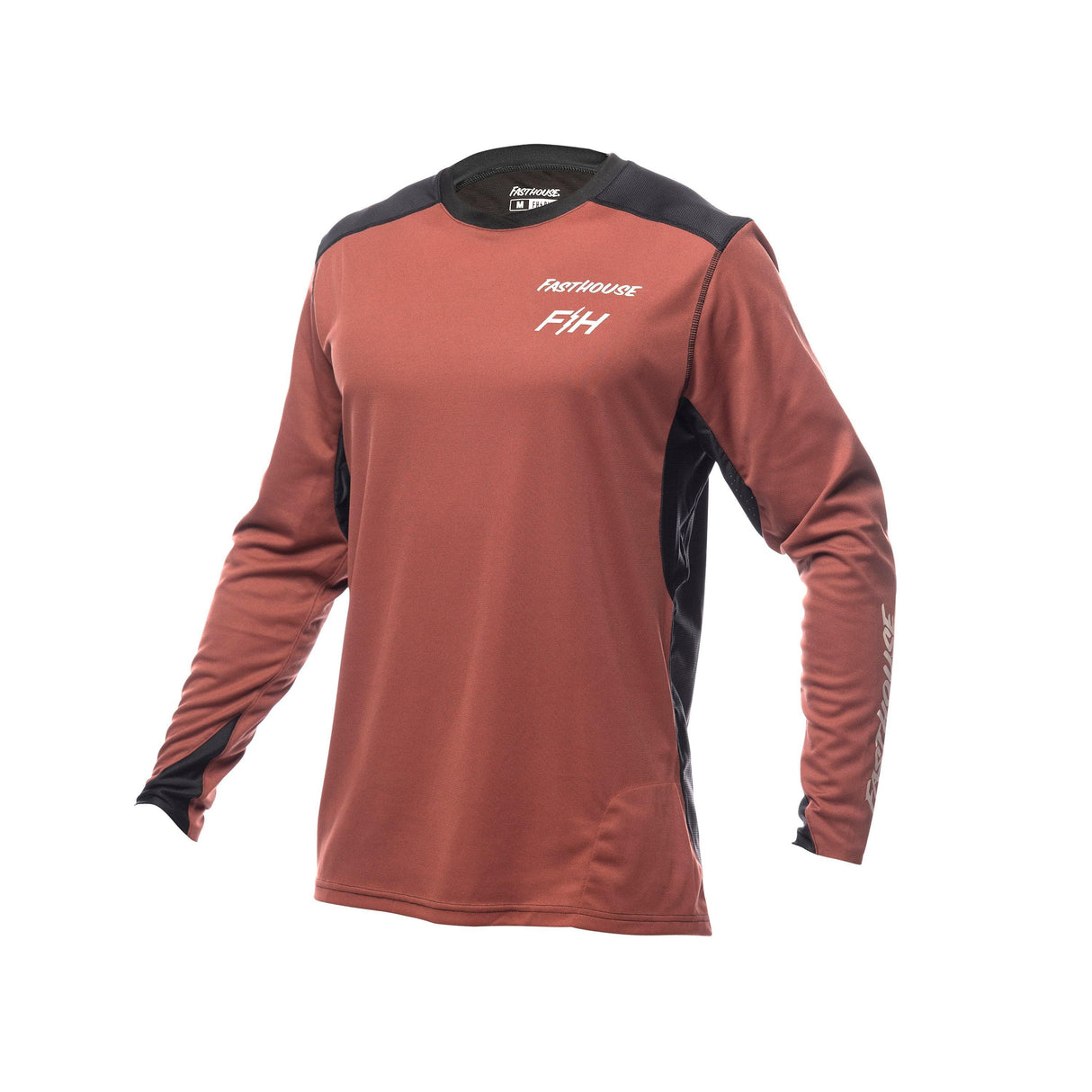 Fasthouse Youth Alloy Rally Long Sleeve Jersey 2022: Clay/Black Yl