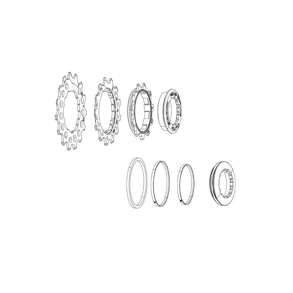 Sram Cassette Lockring Og1070 Pg970 Aluminium (12T):