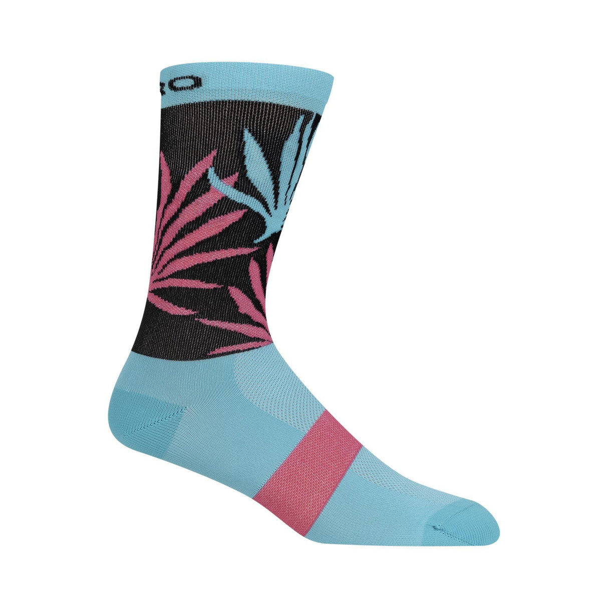 Giro Comp High Rise Cycling Socks 2022: Screamingteal/Neon Pink S