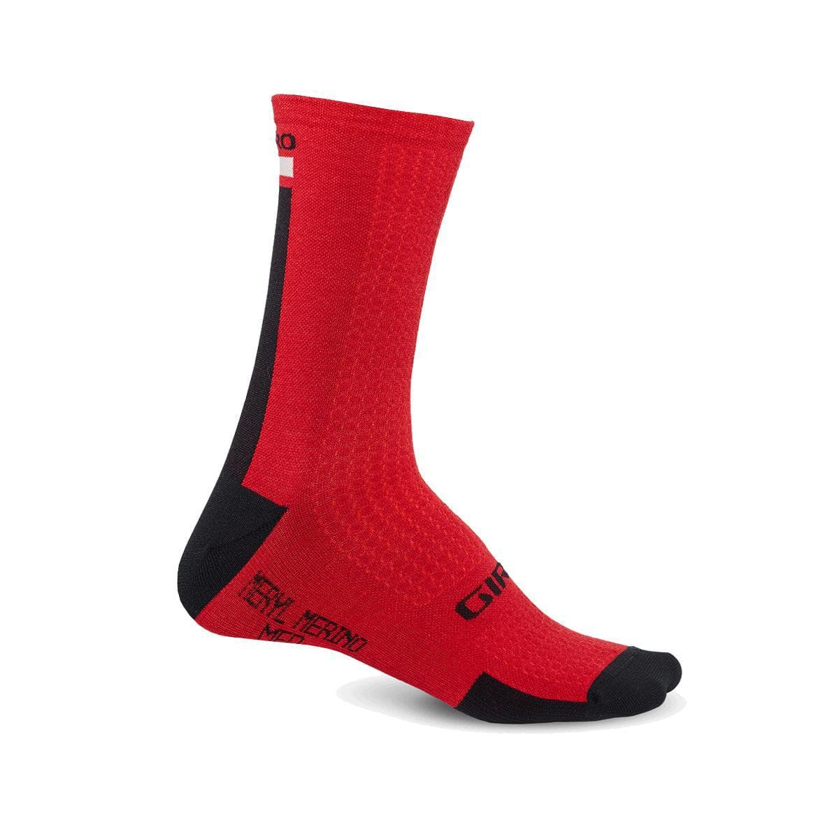 Giro Hrc+ Merino Wool Cycling Socks 2019: Dark Red/Black/Grey Xl