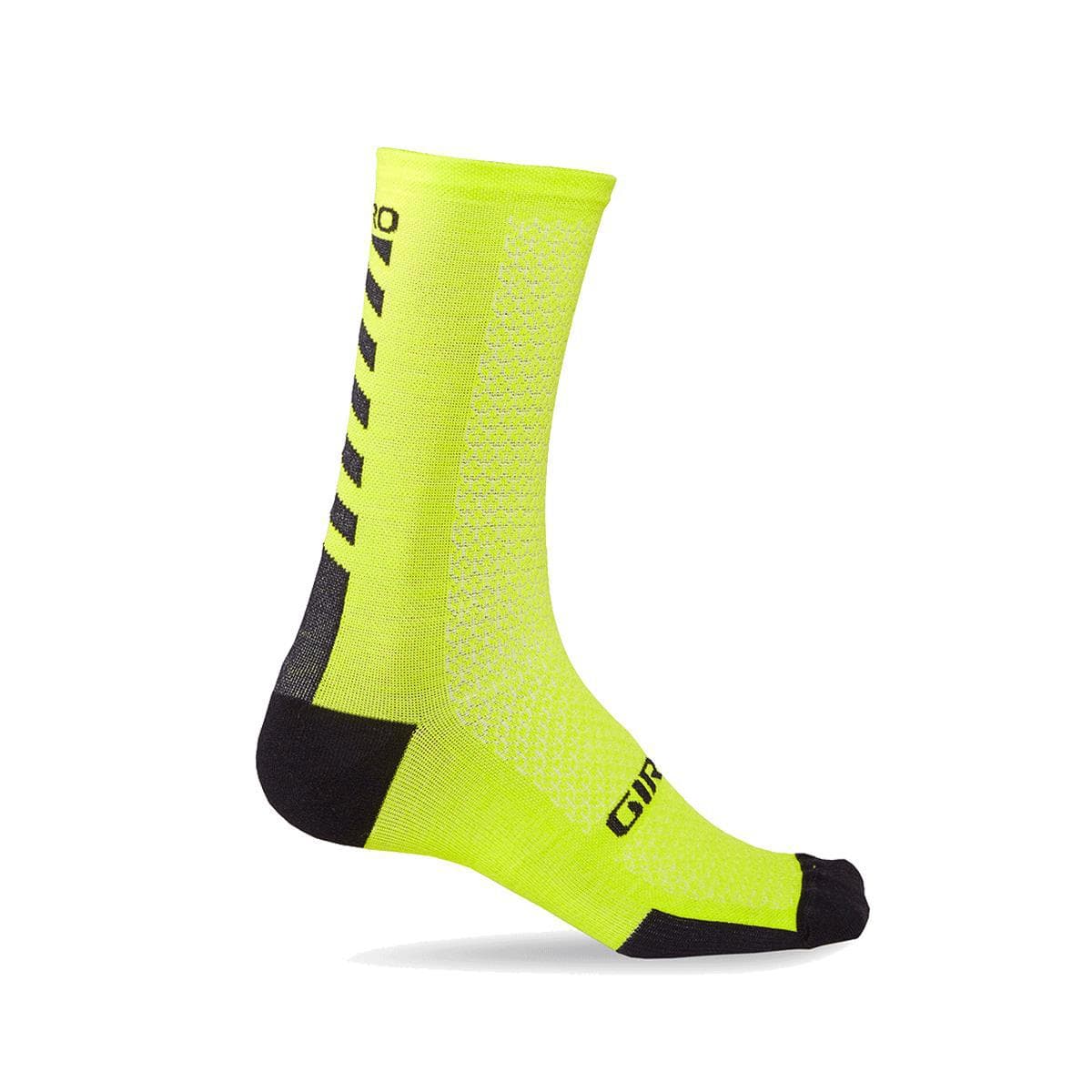 Giro Hrc+ Merino Wool Cycling Socks 2019: Bright Lime/Black Xl