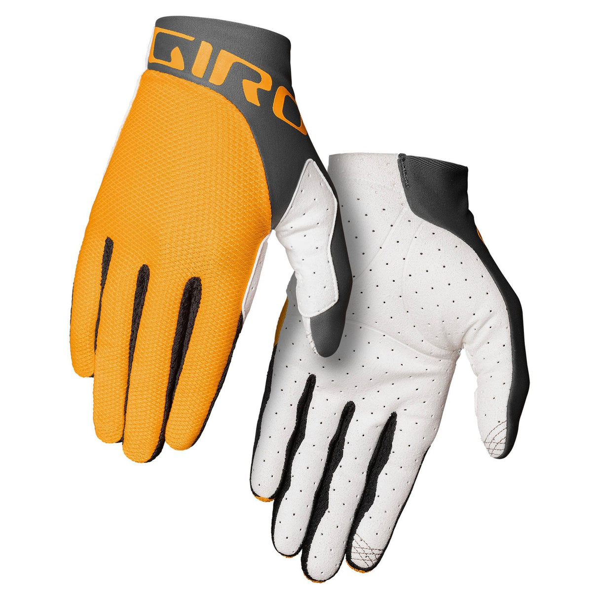 Giro Trixter Dirt Cycling Gloves 2021: Glaze Yellow/Portaro Grey M