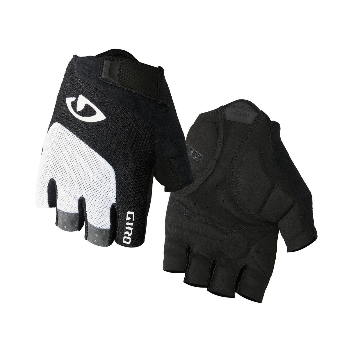 Giro Bravo Gel Road Cycling Mitt 2019: White/Black 2Xl