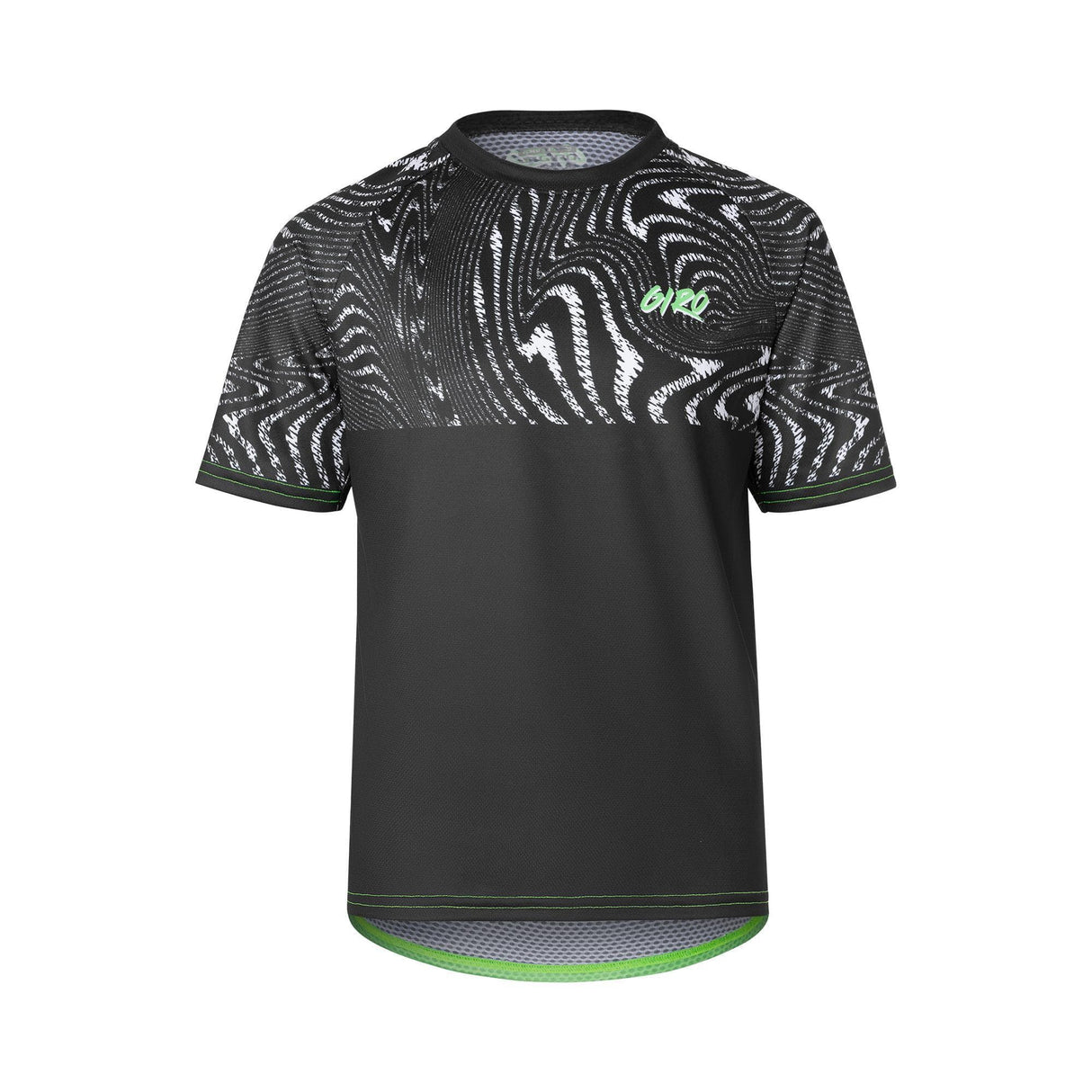 Giro Youth Roust Short Sleeve Mtb Jersey 2023: Black Ripple L