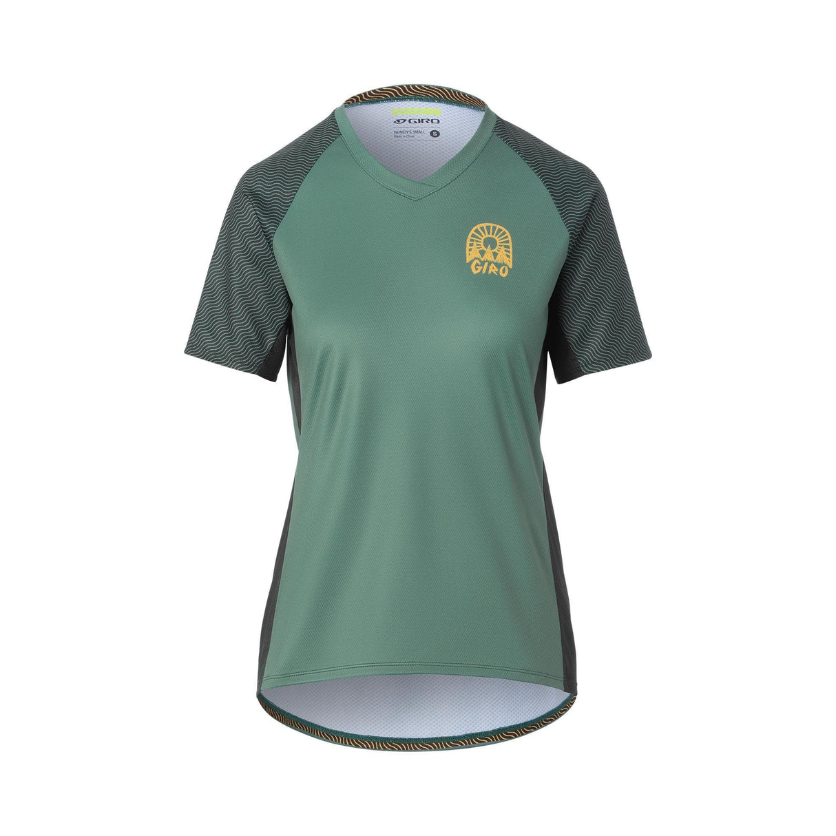 Giro Wavy Collection - Women'S Roust Short Sleeve Mtb Jersey 2021: Grey Green L