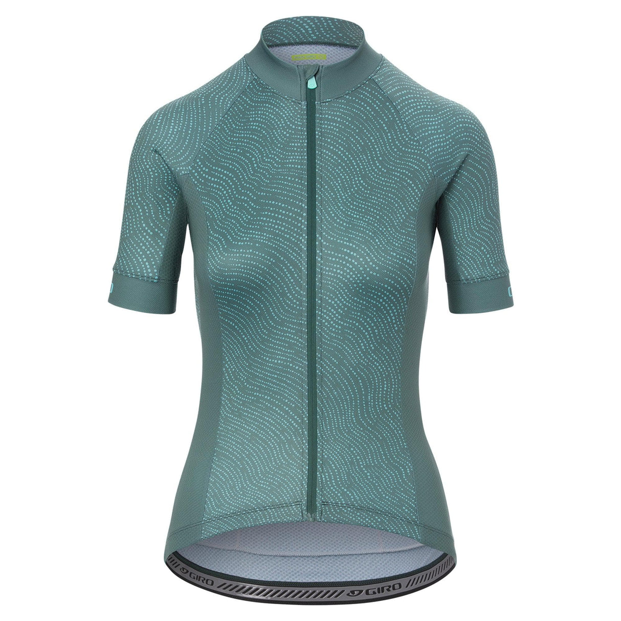 Giro Women'S Chrono Sport Short Sleeve Jersey 2021: Grey/Green Pounce M