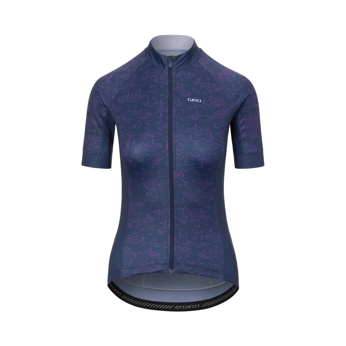 Giro Women'S Chrono Sport Short Sleeve Jersey 2022: Midnight Blue Scree Xs