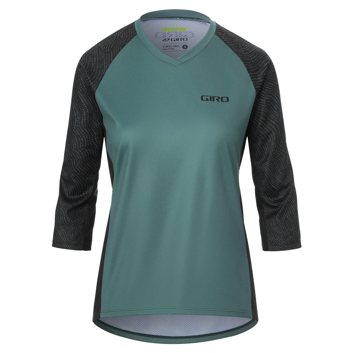 Giro Women'S Roust 3/4 Mtb Jersey 2021: Grey/Green Pounce S