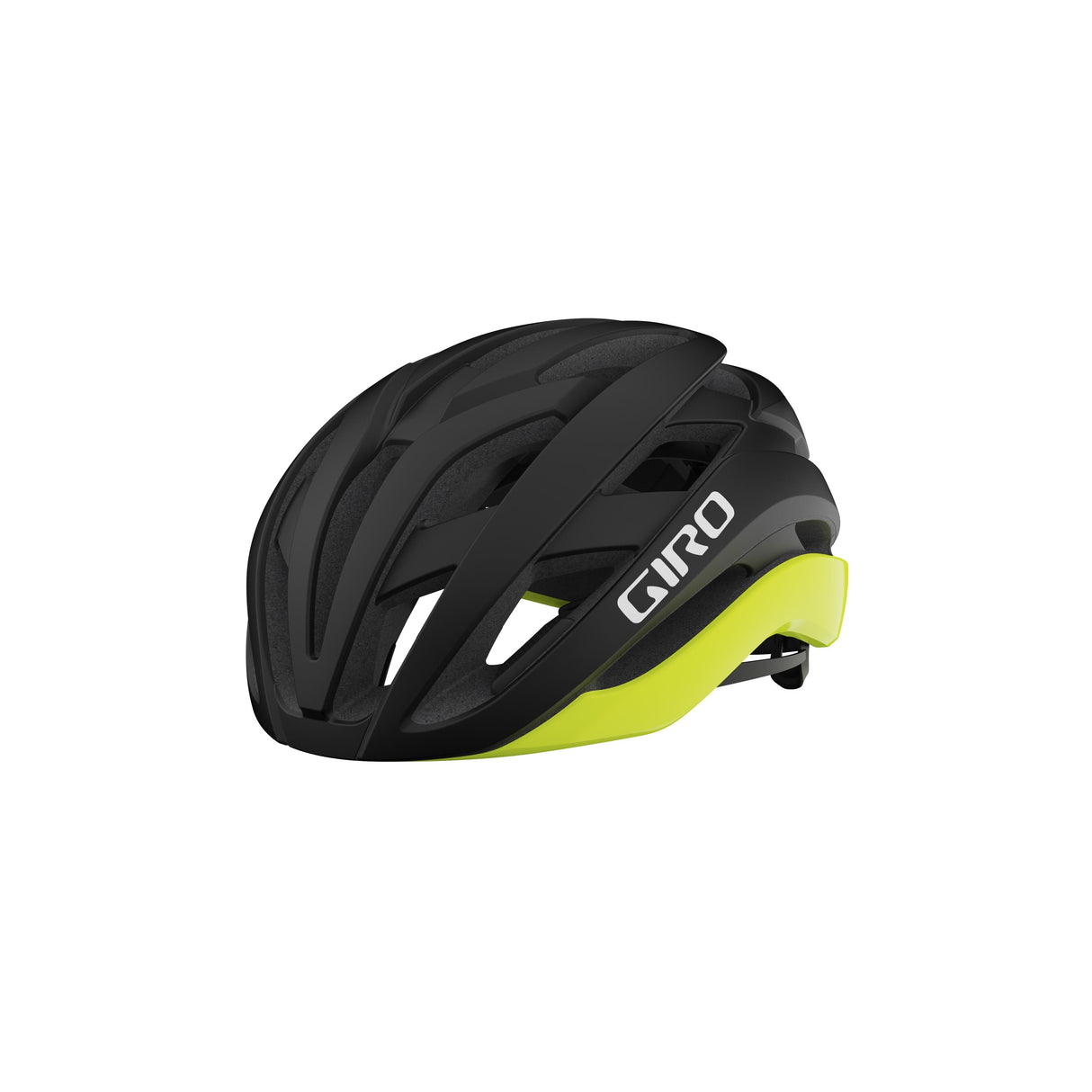 Giro Cielo Mips Helmet 2024: Matte Black Highlight Yellow M 55-59Cm