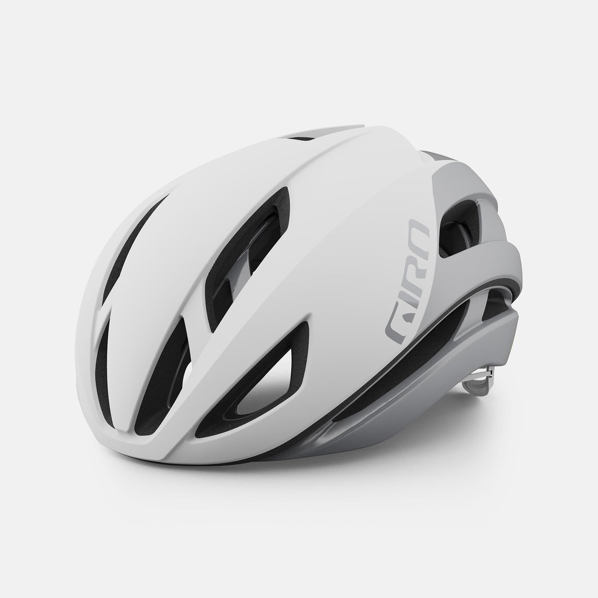 Giro Eclipse Spherical Road Helmet 2022: White/Silver L 59-63Cm