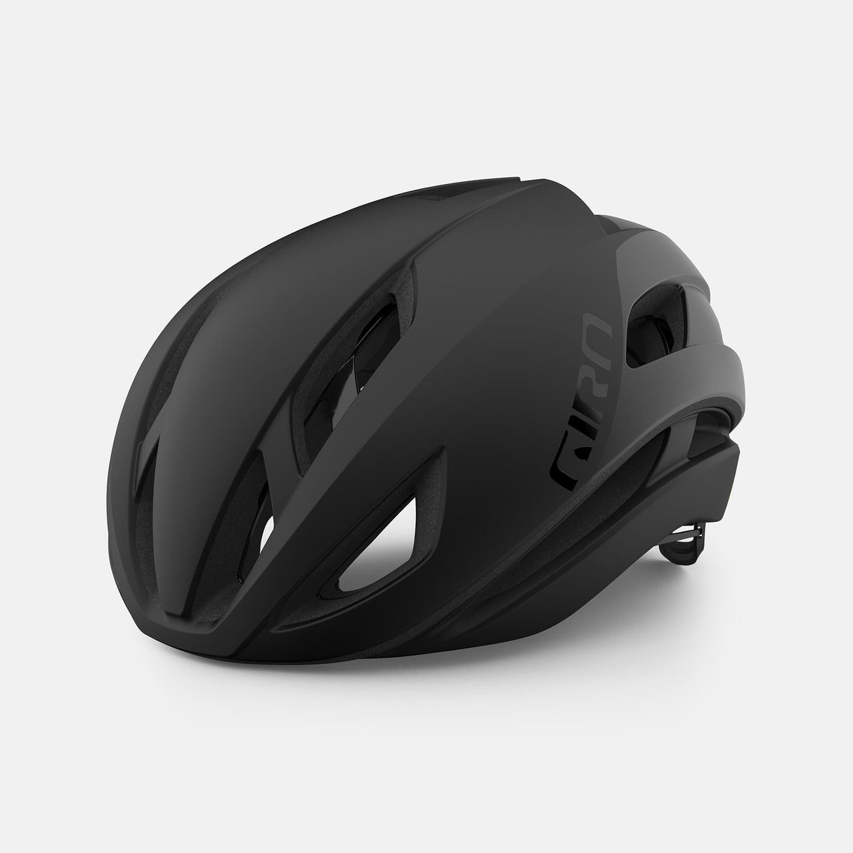 Giro Eclipse Spherical Road Helmet 2022: Matte Black/Gloss Black S 51-55Cm