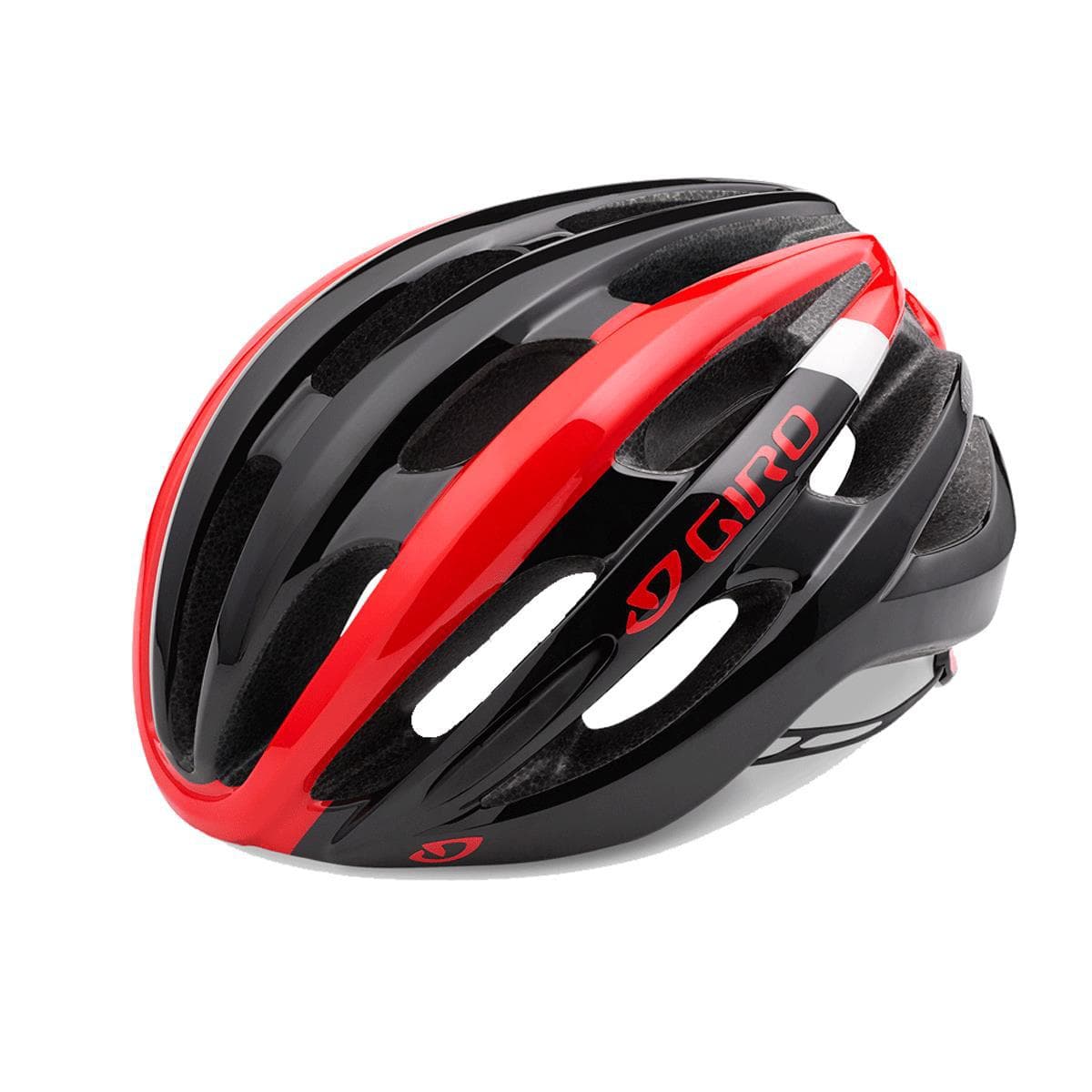 Giro Foray Road Helmet 2019: Bright Red/Black S 51-55Cm