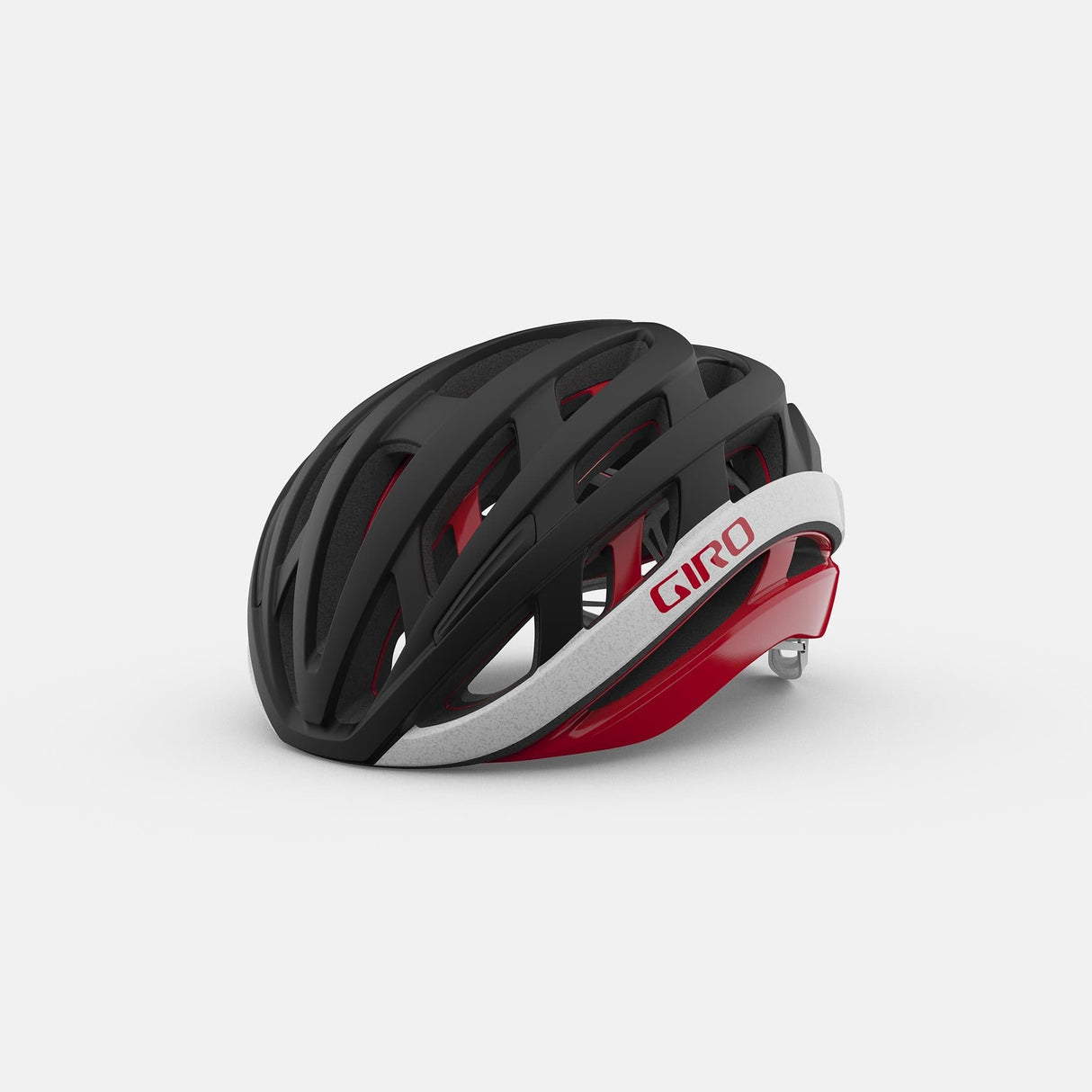 Giro Helios Spherical Road Helmet 2021: Matte Black/Red M 55-59Cm