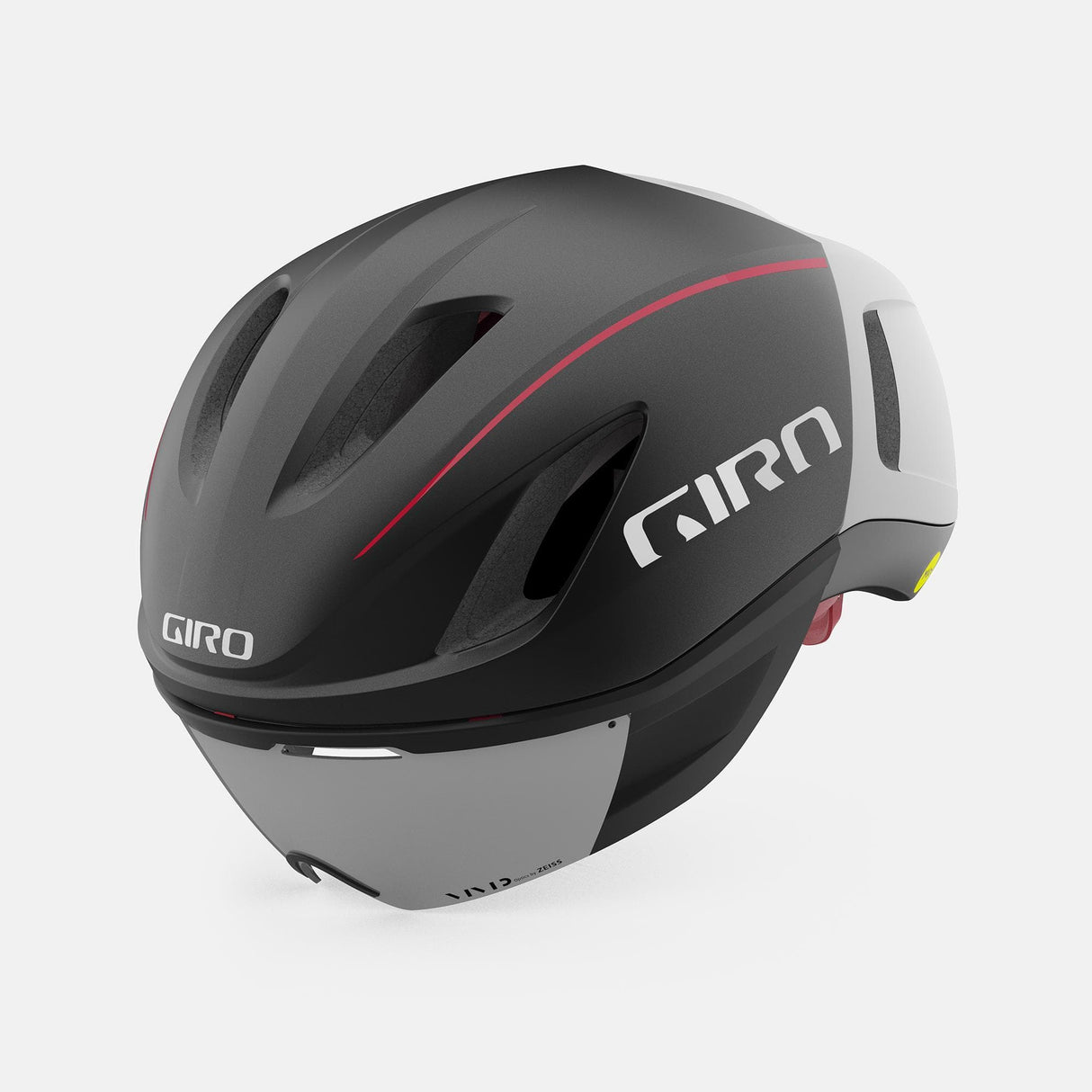 Giro Vanquish Mips Aero Helmet 2022: Matte Black / White/ Red L 59-63Cm