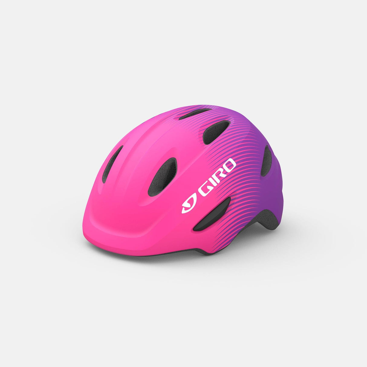 Giro Scamp Child Helmet 2023: Matte Pink/Purple Fade S 49-53Cm