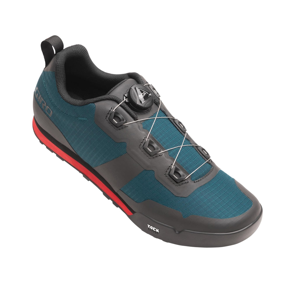 Giro Tracker Mtb Cycling Shoes 2022: Harbor Blue / Bright Red 40