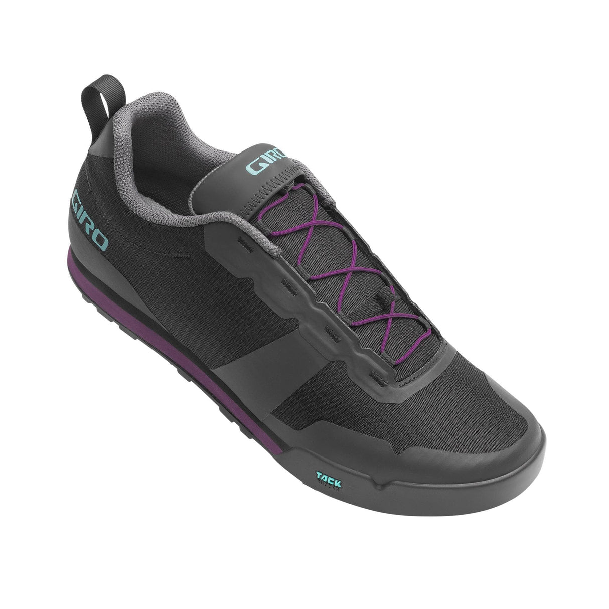 Giro Tracker Fastlace Women'S Mtb Cycling Shoes 2022: Black / Throwback Purple 36