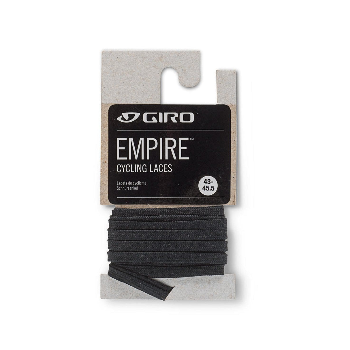 Giro Empire Cycling Shoe Laces: Black 39-42.5 127Cm