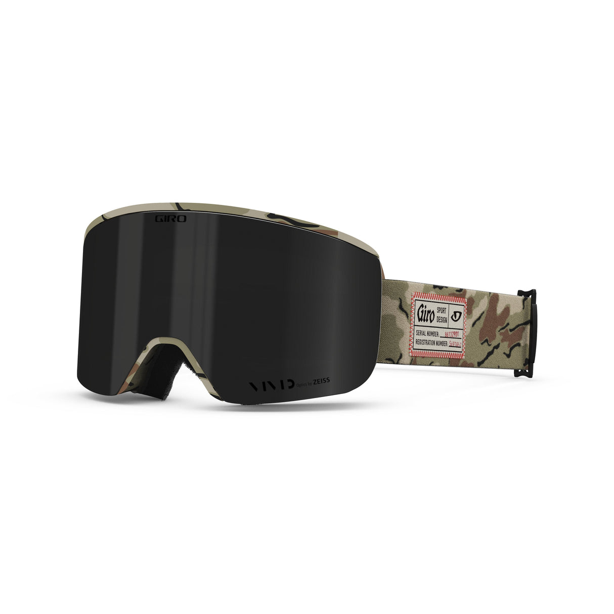 Giro Axis Snow Goggle 2024: Green Surplus - Vivid Jet/Vivid Infared Medium Frame