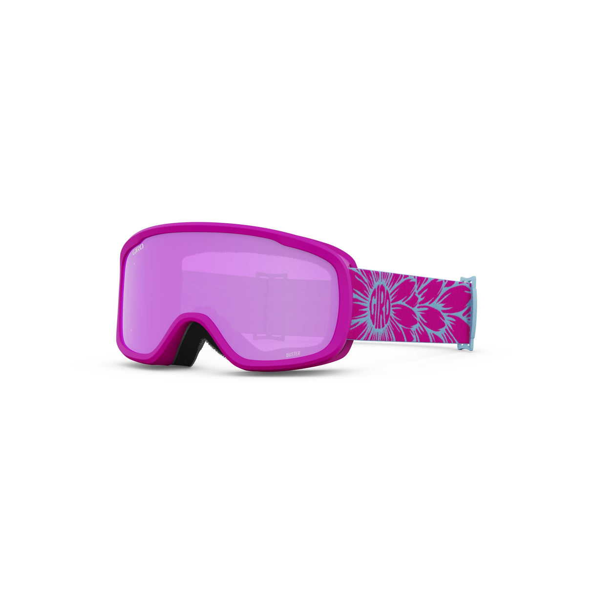 Giro Buster Youth Snow Goggles 2024: Pink Bloom - Amber Pink Lenses