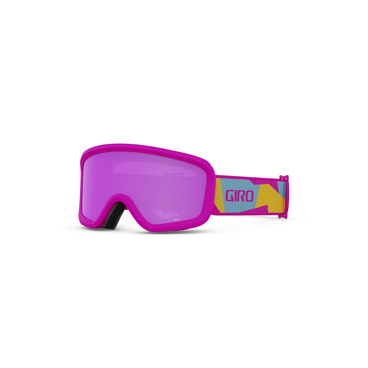 Giro Chico 2.0 Youth Snow Goggle 2024: Pink Geo Camo - Amber Pink Lenses