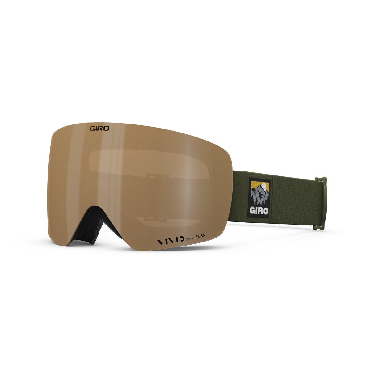 Giro Contour Snow Goggle 2024: Trail Green Vista - Viv Petrol/Viv Infar Large Frame