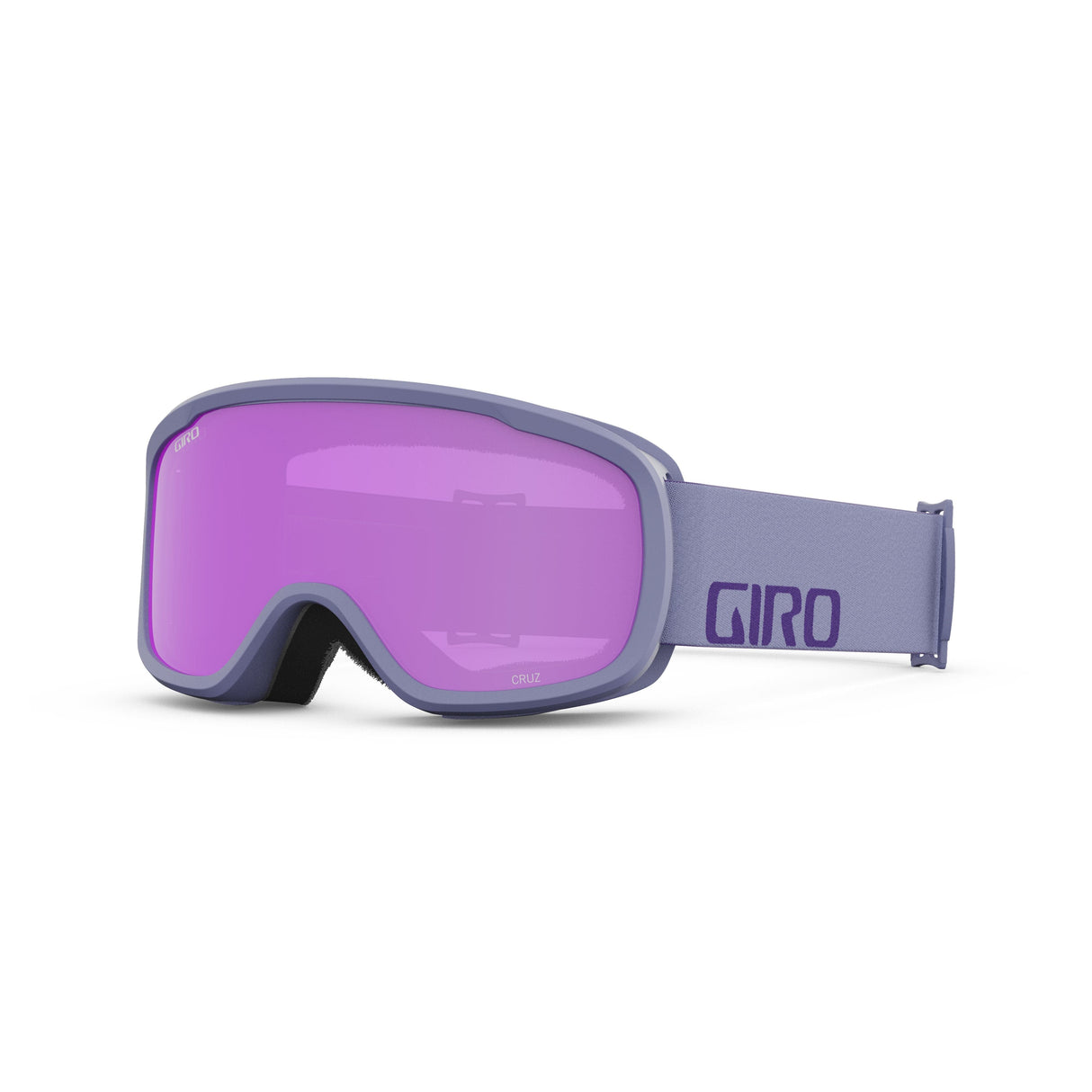 Giro Cruz Snow Goggle 2024: Lilac Wordmark - Amber Pink Lenses Medium Frame