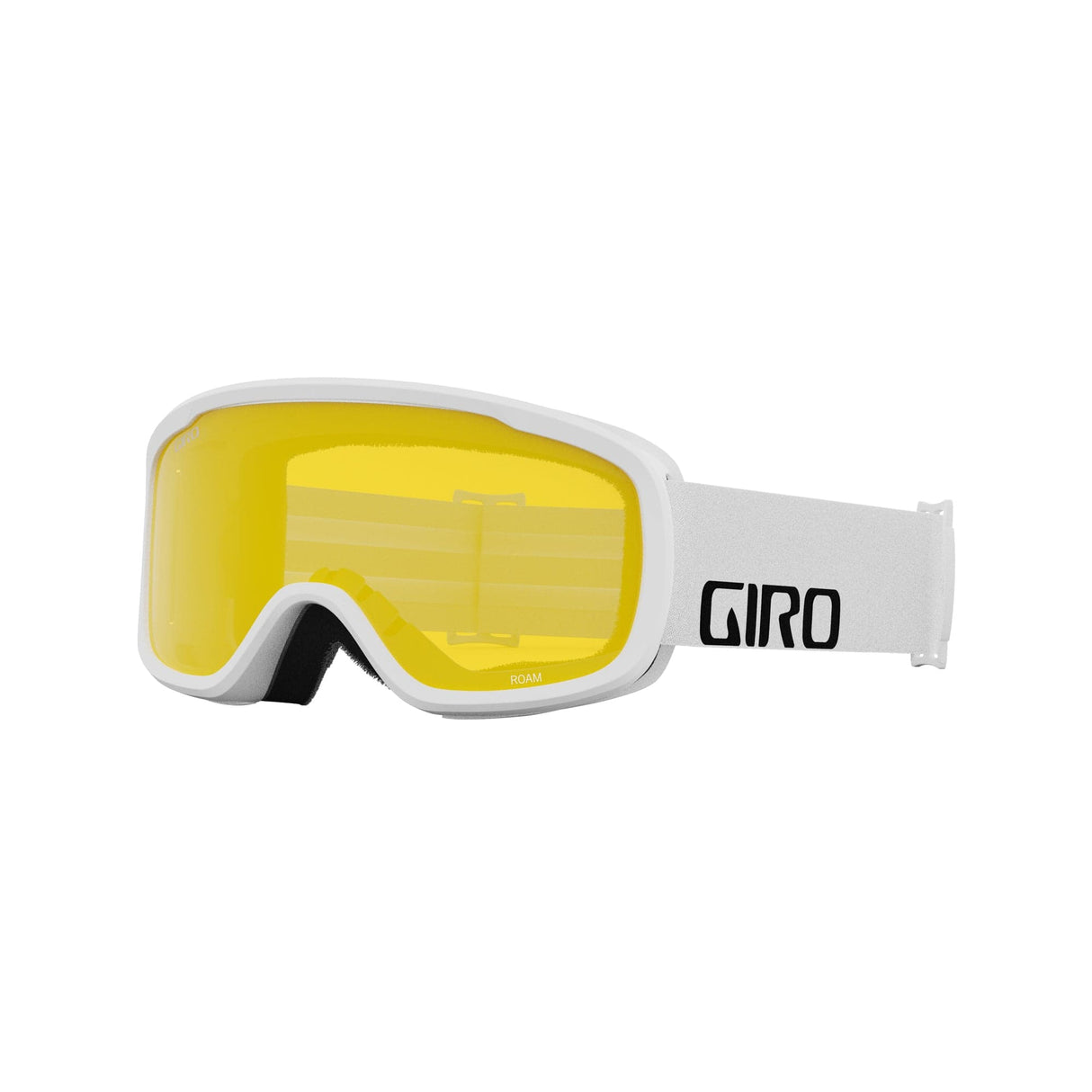 Giro Roam Snow Goggle 2023: White Wordmark Loden/Yellow Medium Frame