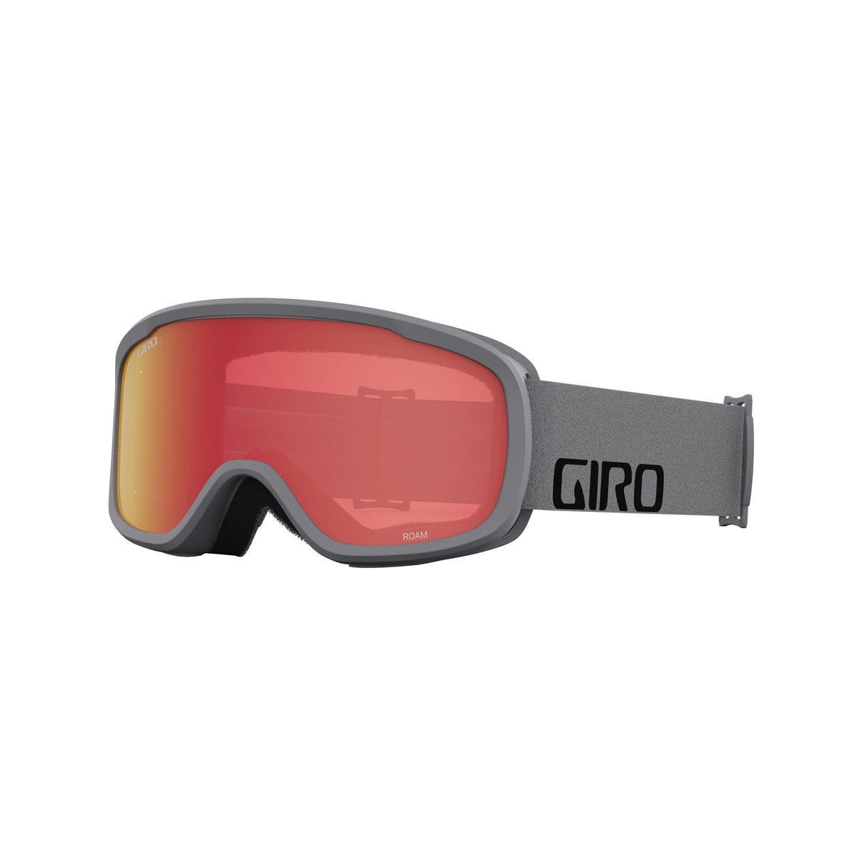 Giro Roam Snow Goggle 2023: Grey Wordmark Amber/Yellow Medium Frame