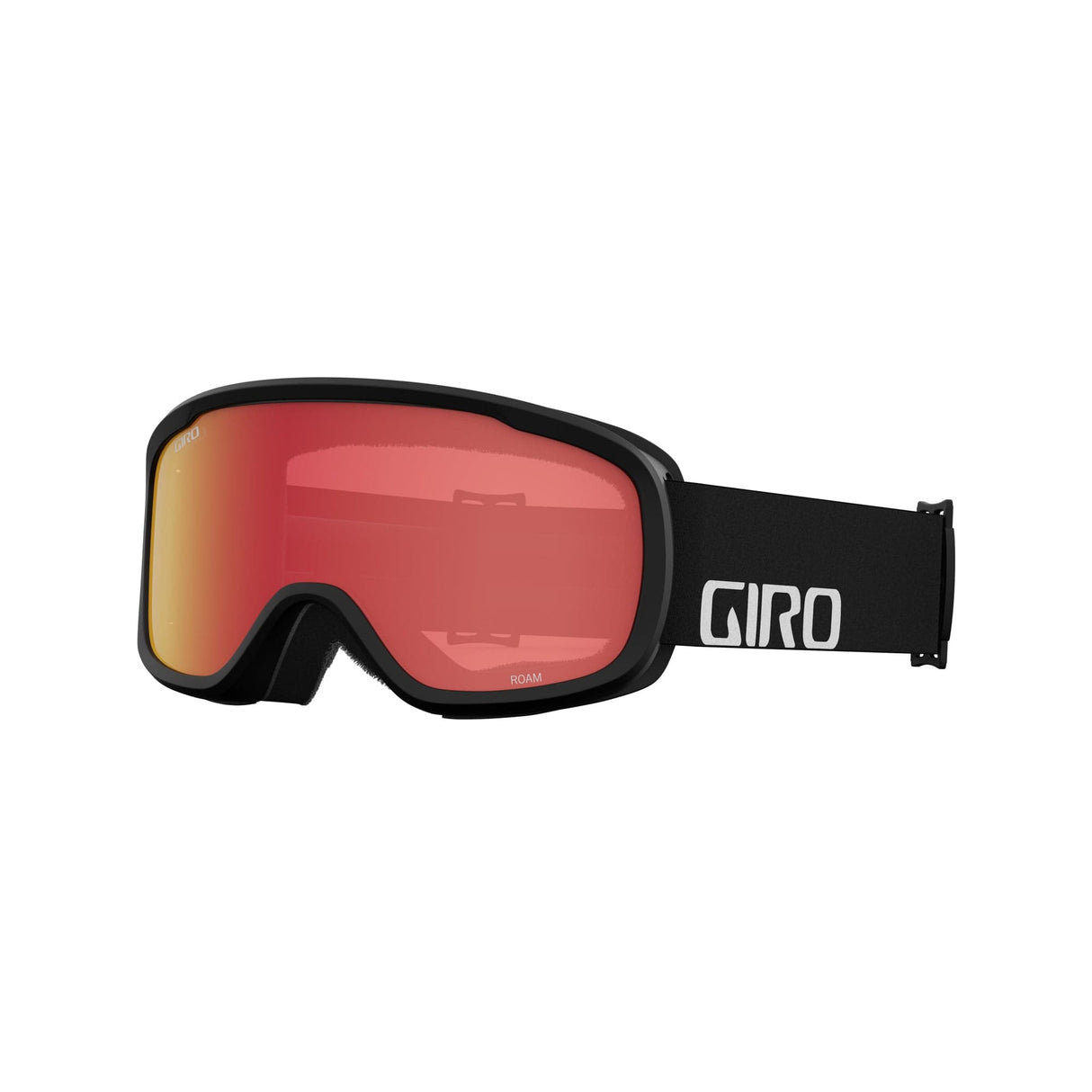 Giro Roam Snow Goggle 2023: Black Wordmark Amber/Yellow Medium Frame