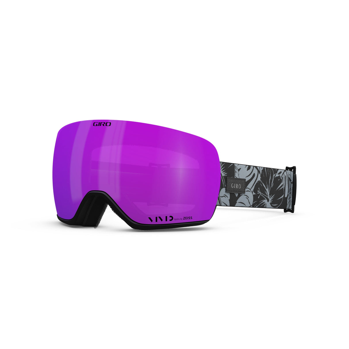 Giro Article Ii Women'S Snow Goggle 2024: Black&Grey Botanical Lx - Viv Pink/Viv I