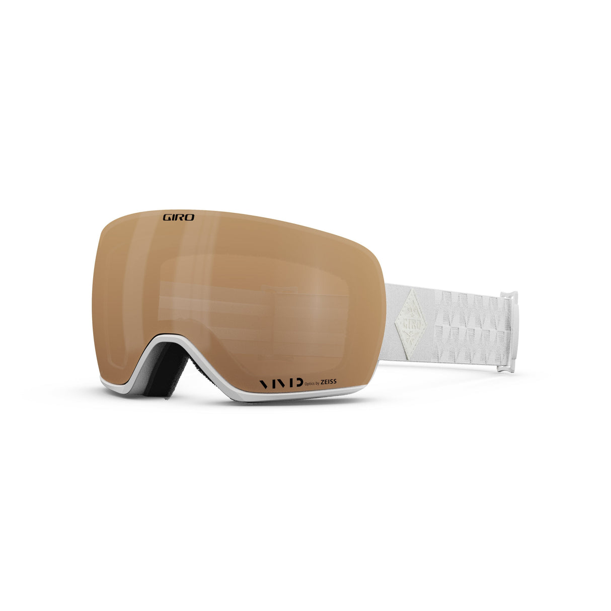 Giro Article Ii Women'S Snow Goggle 2024: White Bliss - Vivid Copper/Vivid Infared