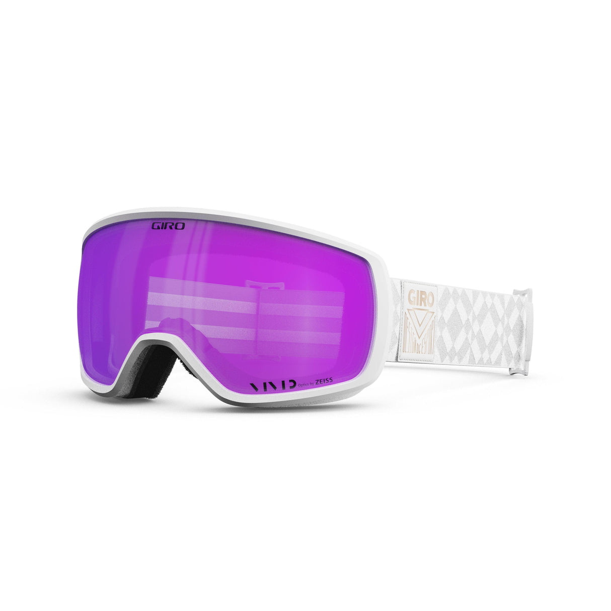 Giro Balance Ii Women'S Snow Goggle 2024: White Limitless - Vivid Pink Lenses