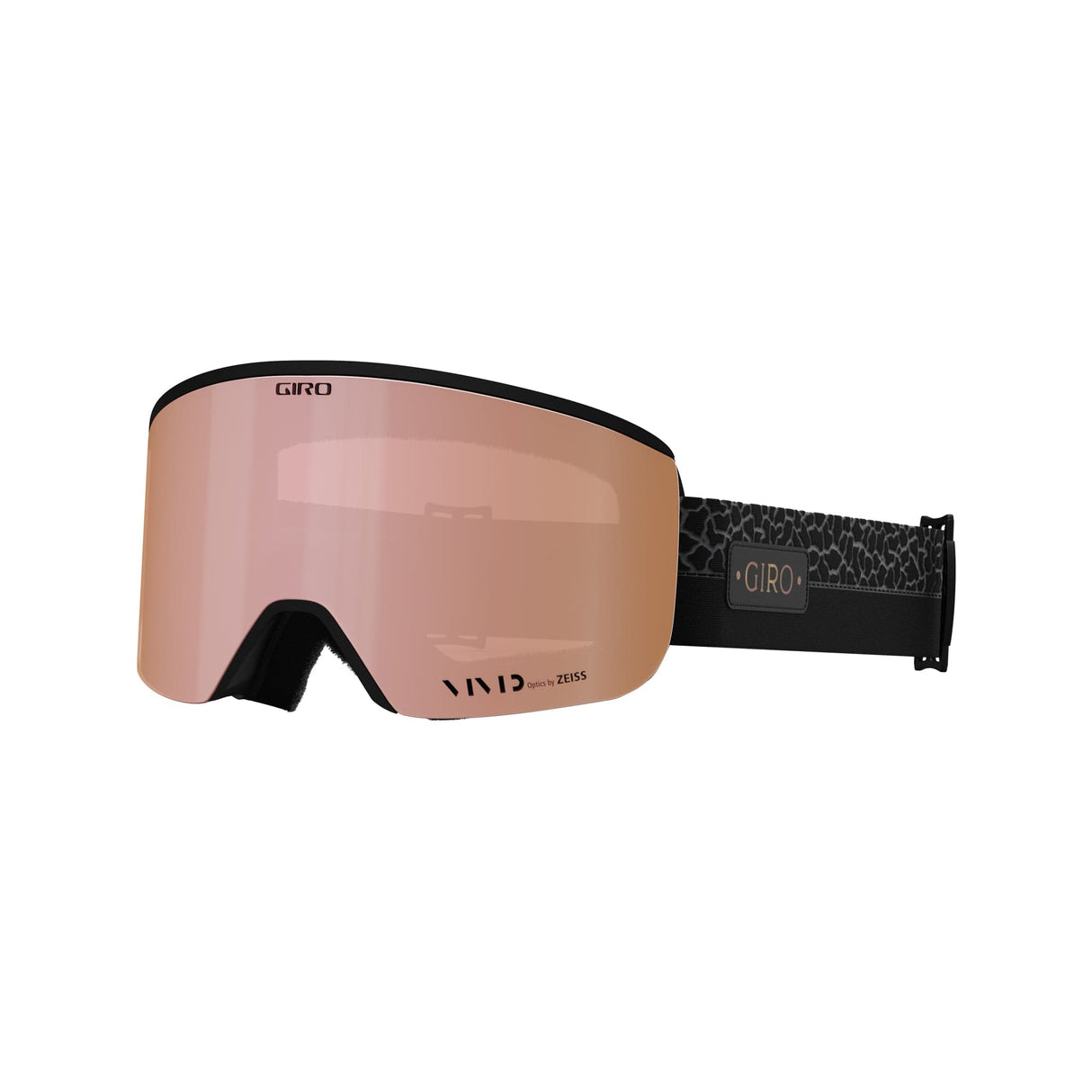 Giro Ella Women'S Snow Goggle 2023: Black Craze Vivid Rose Gold/Vivid Infrar Medium Frame