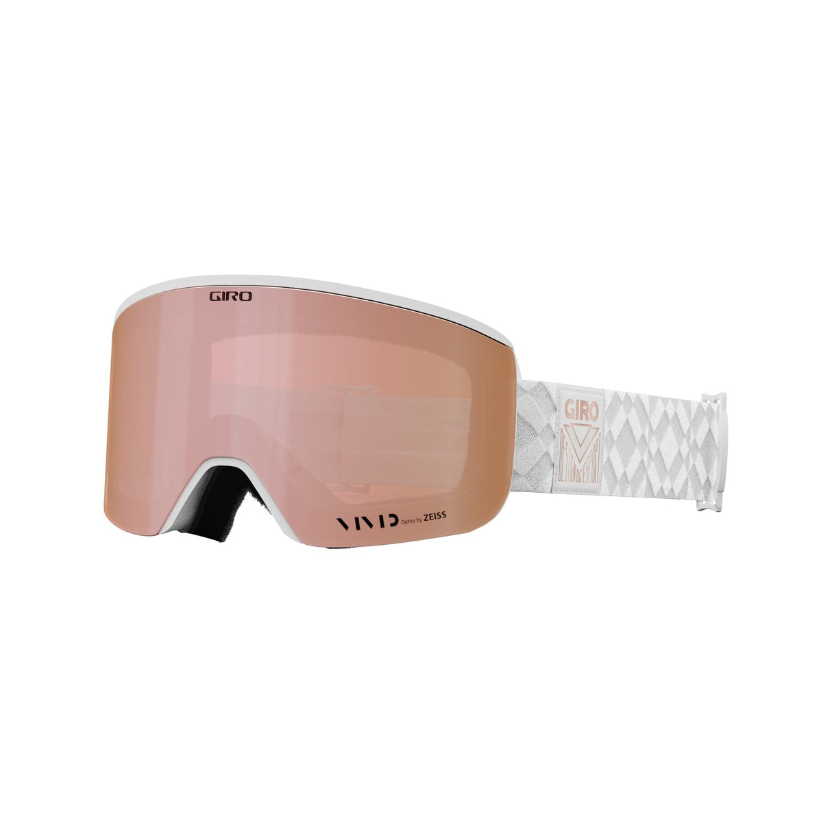 Giro Ella Women'S Snow Goggle 2023: White Limitless Vivid Rose Gold/Vivid In Medium Frame