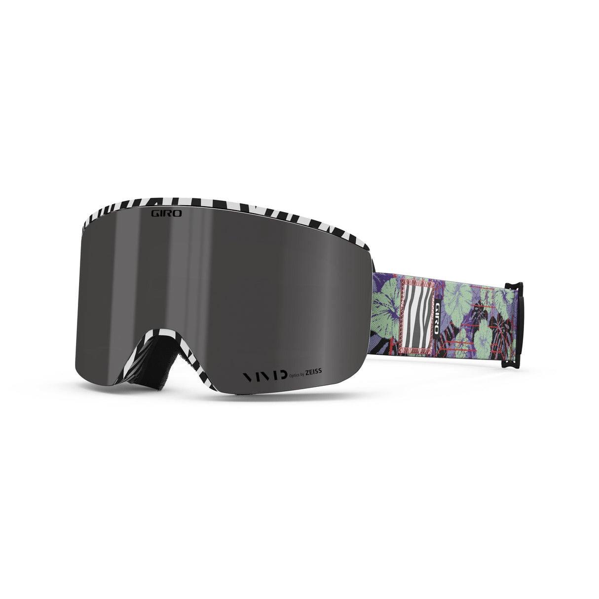 Giro Ella Women'S Snow Goggle 2024: Purple Jungle Steeze - Viv Smoke/Viv Inf Medium Frame