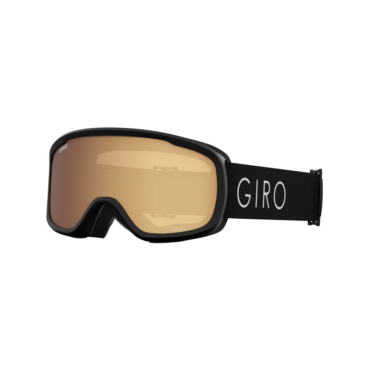 Giro Moxie Women'S Snow Goggle 2023: Black Core Light Amber Gold/Yellow Medium Frame