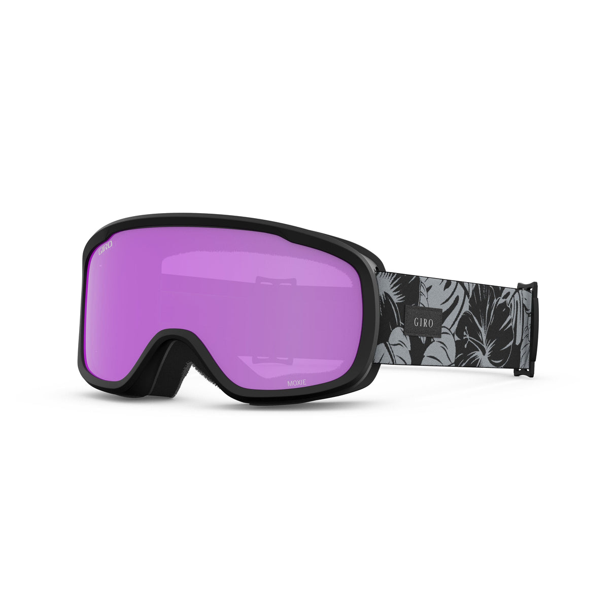 Giro Moxie Women'S Snow Goggle 2024: Black&Grey Botanical Lx - Amber Pink/Yel Medium Frame