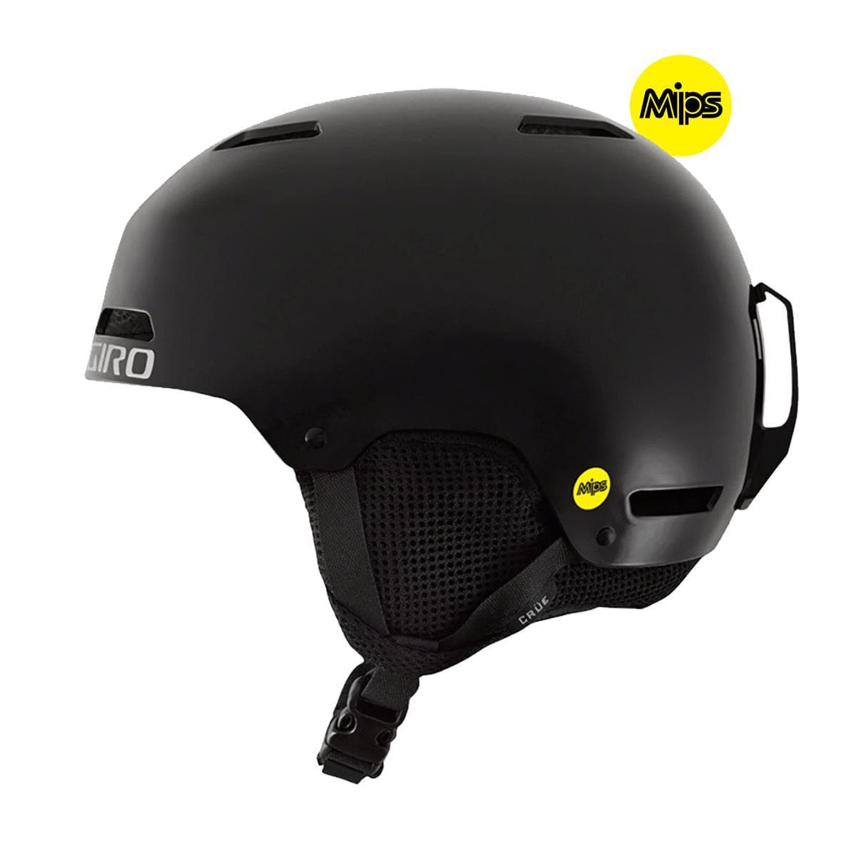 Giro Crue Mips Youth Snow Helmet 2019: Matte Black Xs 48.5-52Cm