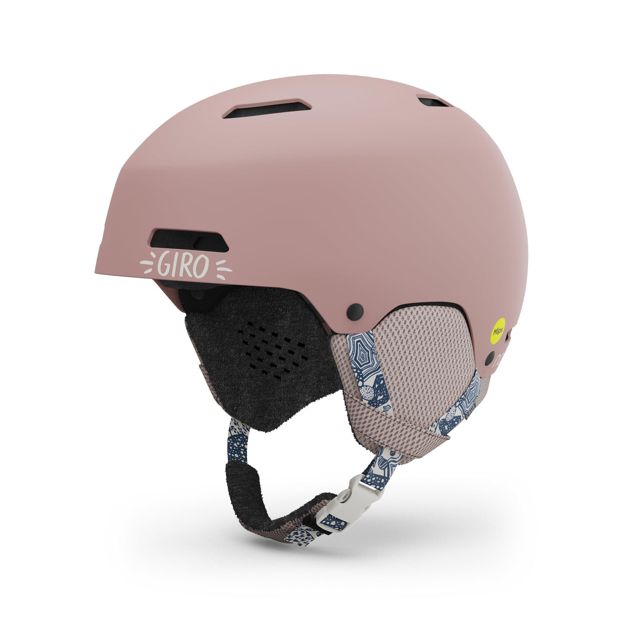 Giro Crue Mips Youth Snow Helmet 2024: Namuk Dark Rose S 52-55.5Cm